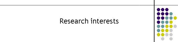 Research interests